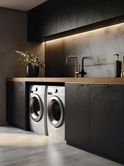 Dark Laundry Room Vibes: Moody, Fierce, and Totally Extra